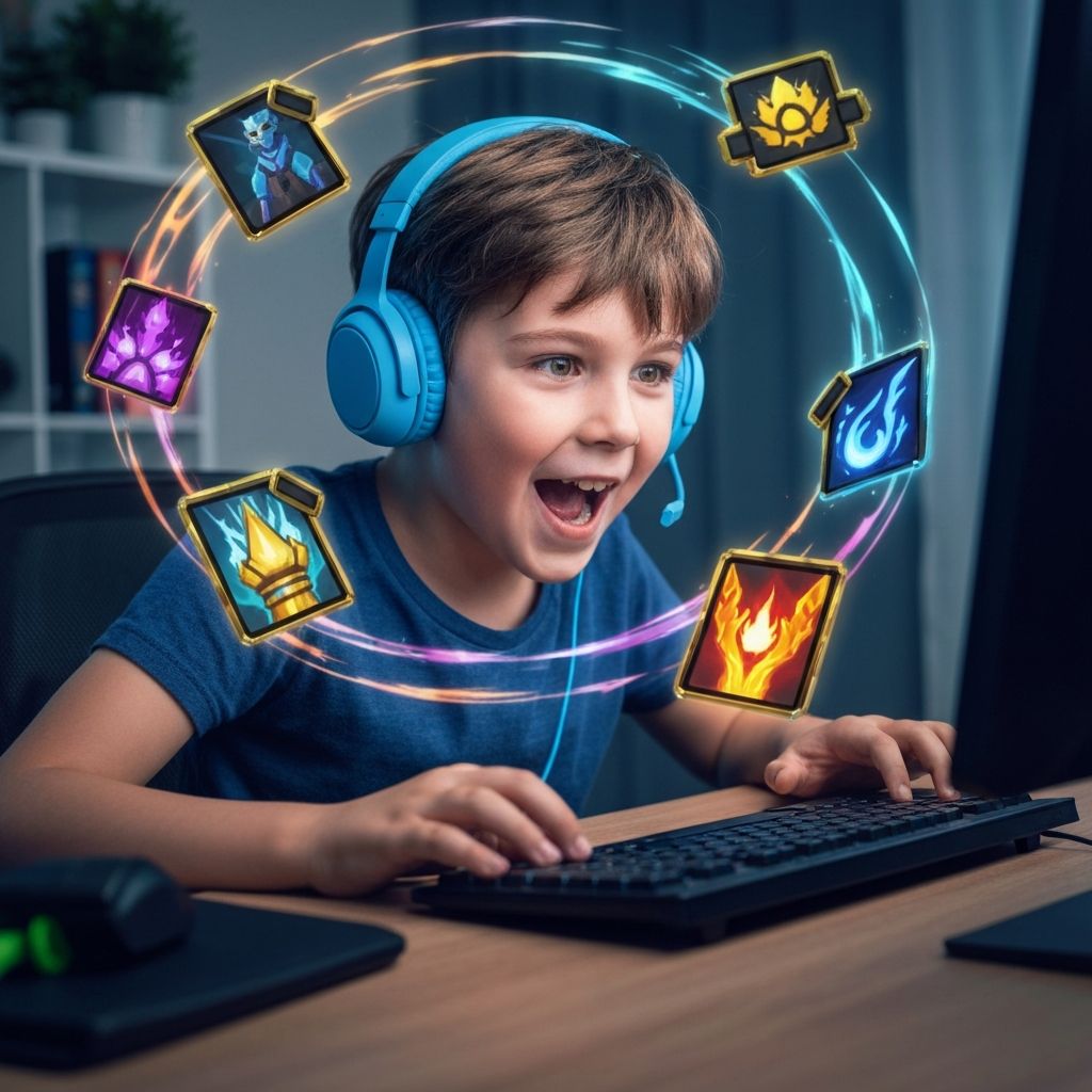 Kid gaming with skill development